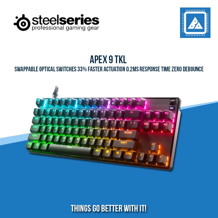 STEELSERIES APEX 9 TKL RGB MECHANICAL GAMING KEYBOARD STEELSERIES APEX 9 TKL RGB MECHANICAL GAMING KEYBOARD